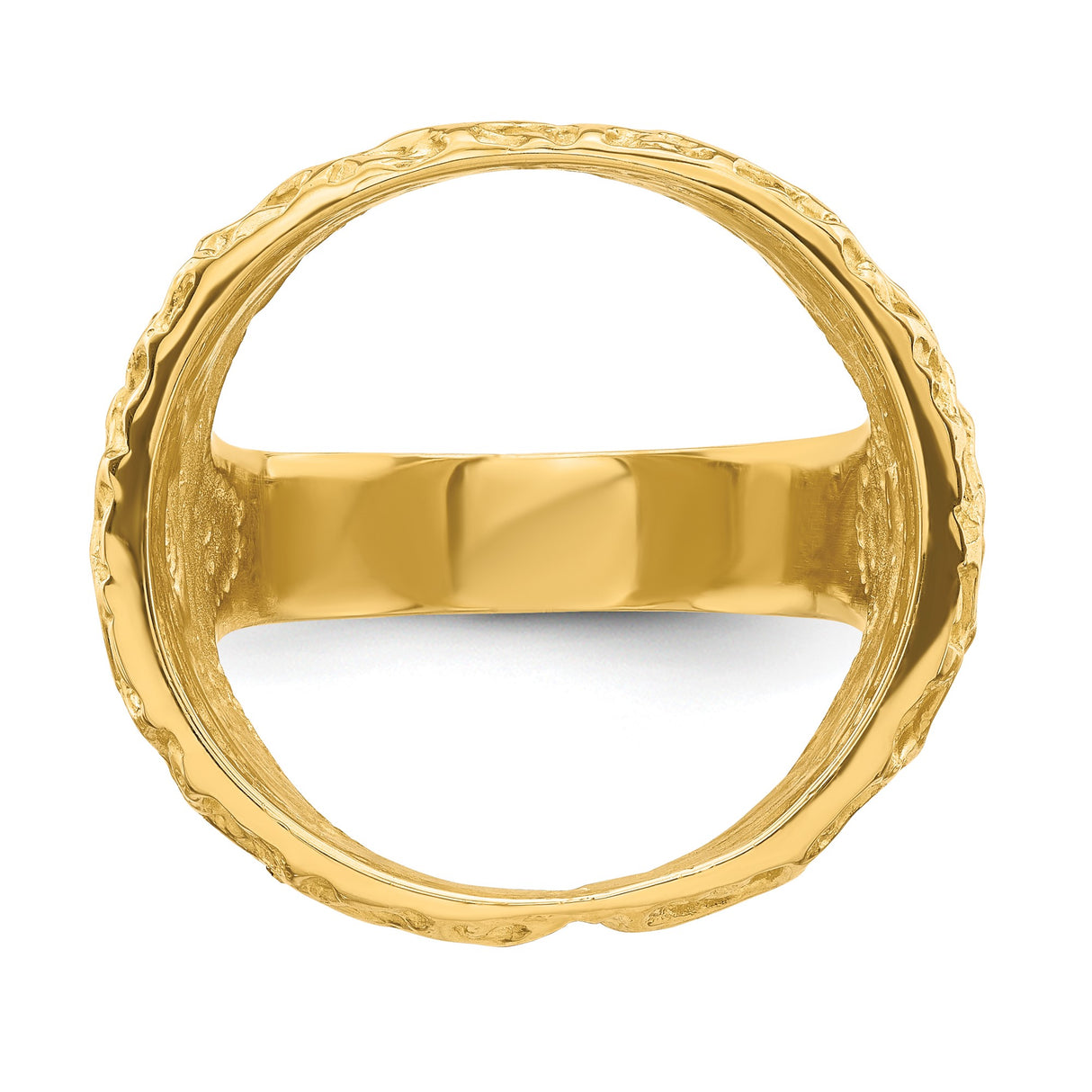 22 mm 14k Yellow Gold coin bezel ring for US $5 Indian Head Half Eagle β additional image