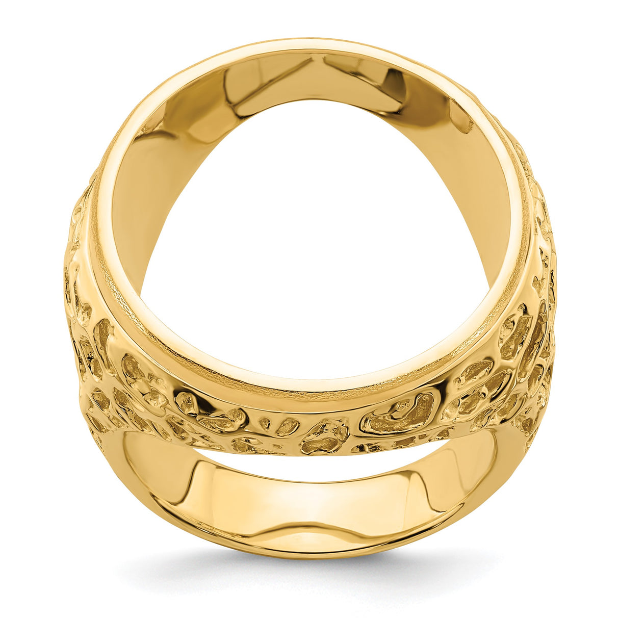 22 mm 14k Yellow Gold coin bezel ring for US $5 Indian Head Half Eagle β additional image