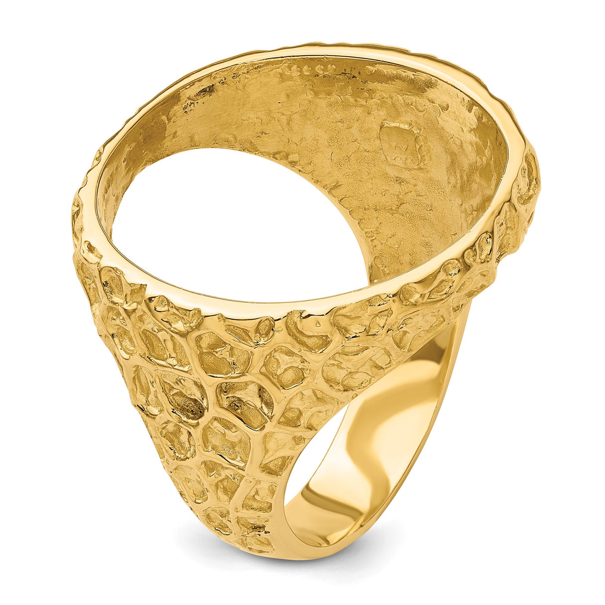 22 mm 14k Yellow Gold coin bezel ring for US $5 Indian Head Half Eagle β additional image