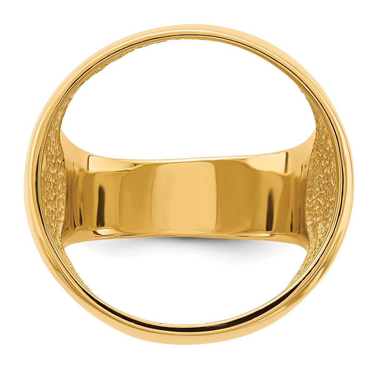 22 mm 14k Yellow Gold coin bezel ring for US $5 Indian Head Half Eagle β additional image