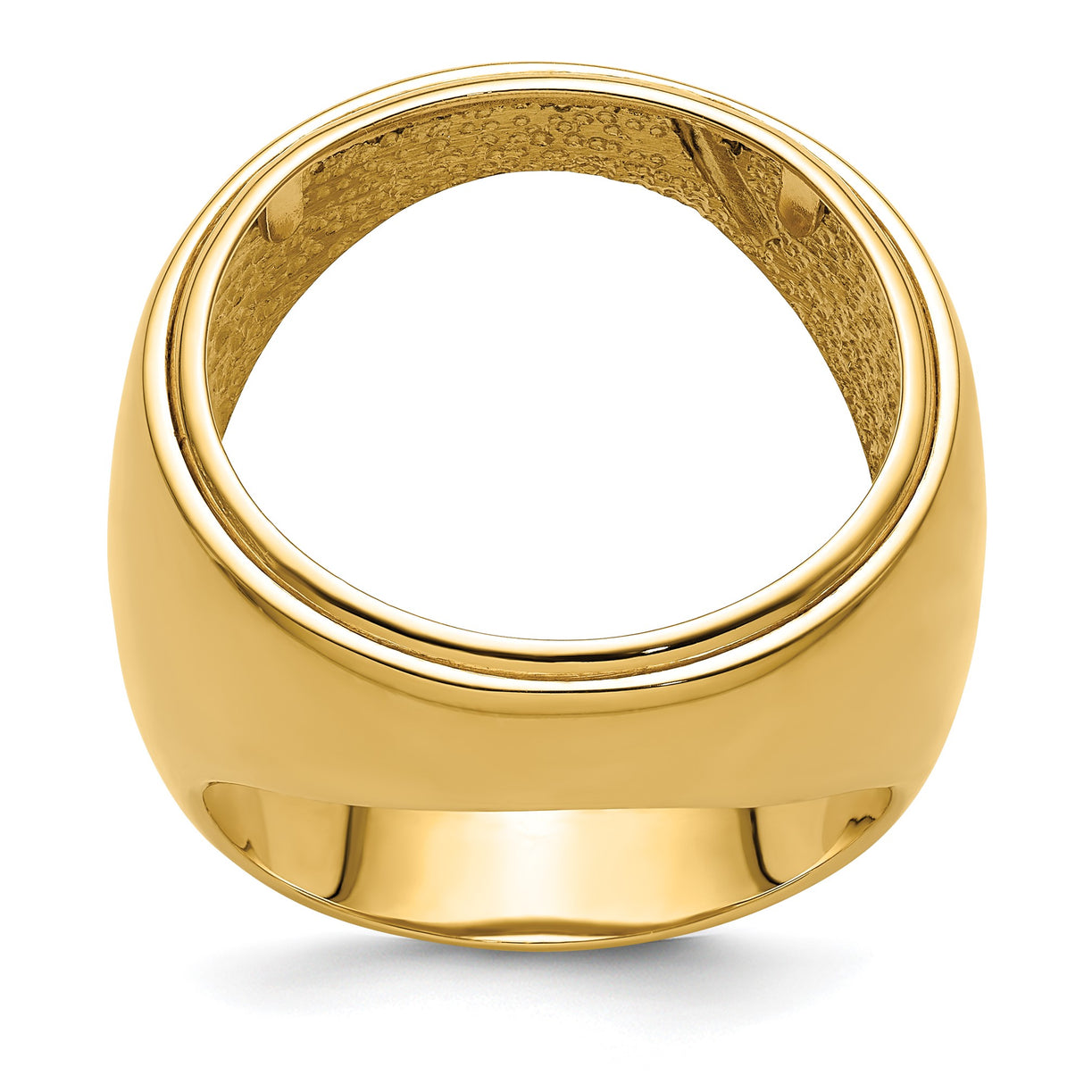 22 mm 14k Yellow Gold coin bezel ring for US $5 Indian Head Half Eagle β additional image