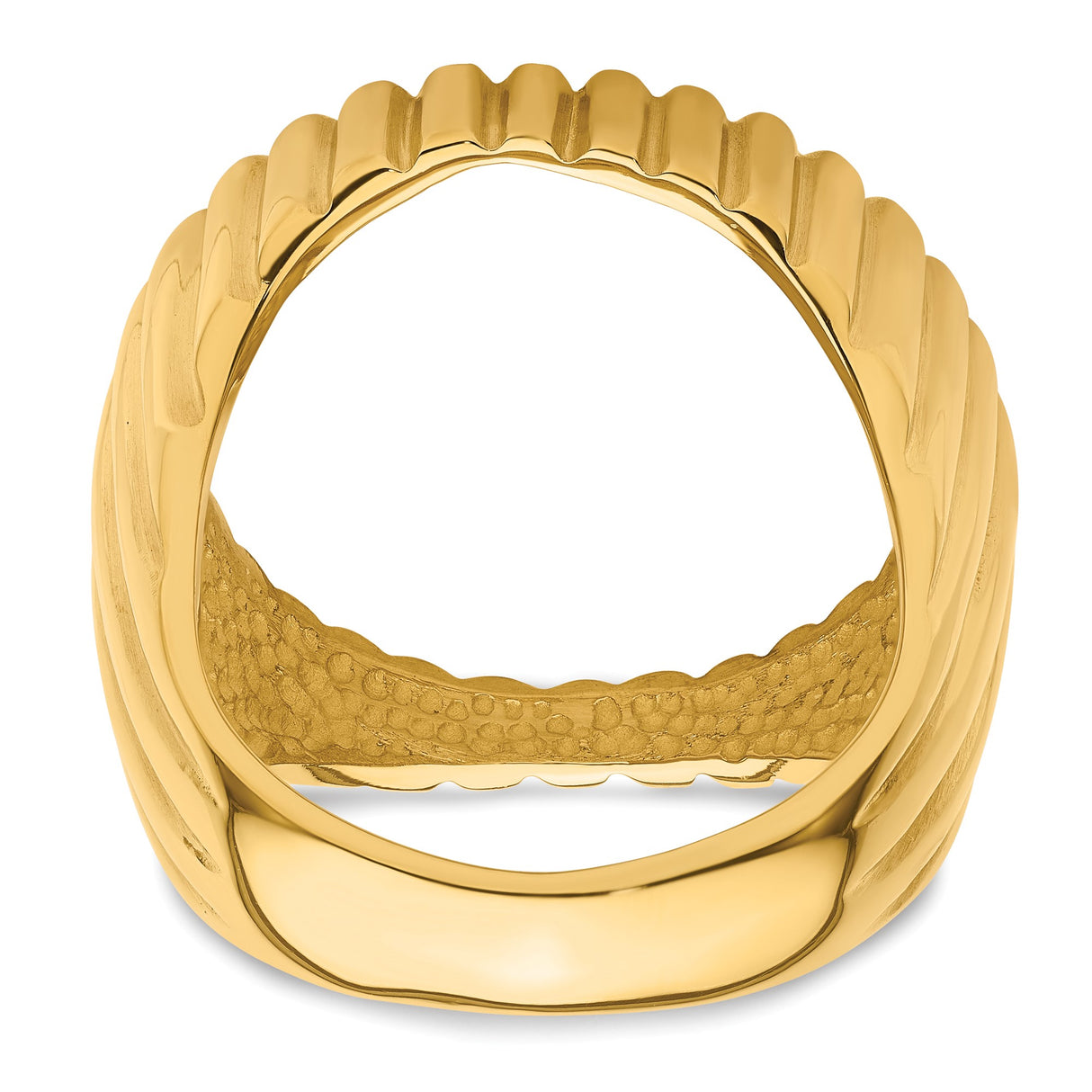22 mm 14k Yellow Gold coin bezel ring for US $5 Indian Head Half Eagle β additional image