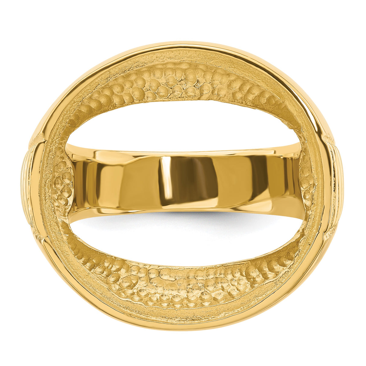 22 mm 14k Yellow Gold coin bezel ring for US $5 Indian Head Half Eagle β additional image