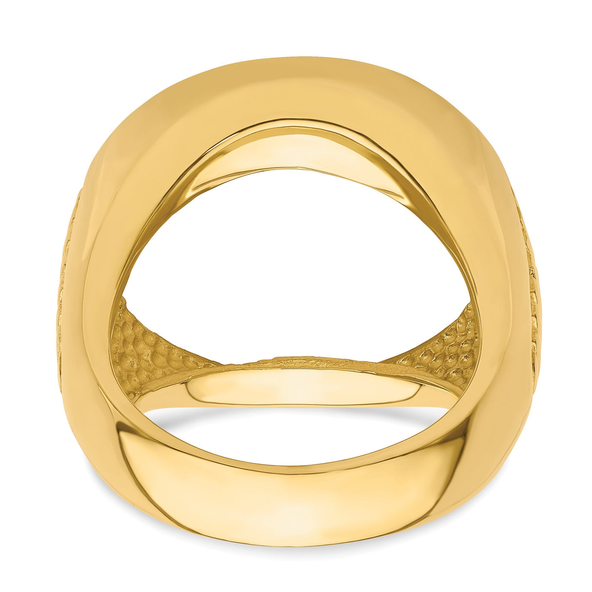 22 mm 14k Yellow Gold coin bezel ring for US $5 Indian Head Half Eagle β additional image