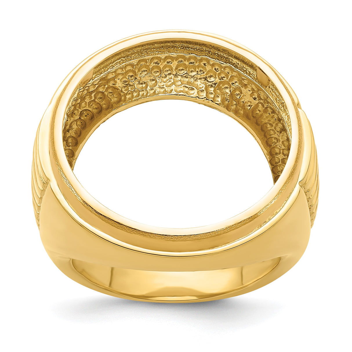22 mm 14k Yellow Gold coin bezel ring for US $5 Indian Head Half Eagle β additional image