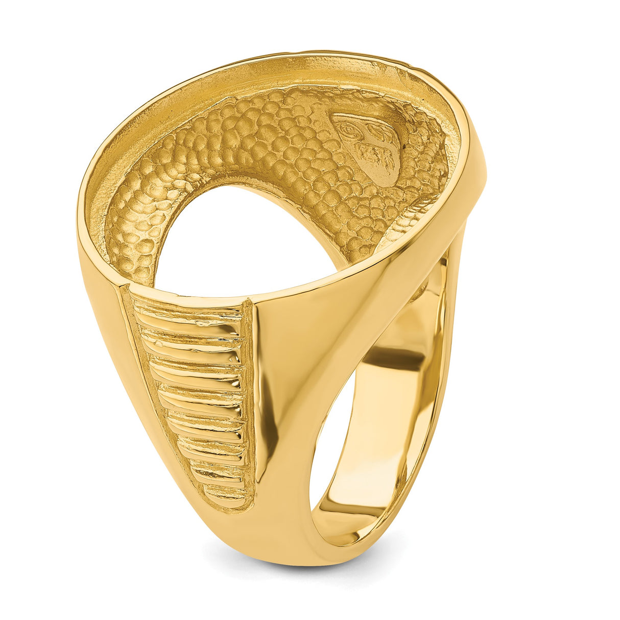 22 mm 14k Yellow Gold coin bezel ring for US $5 Indian Head Half Eagle β additional image