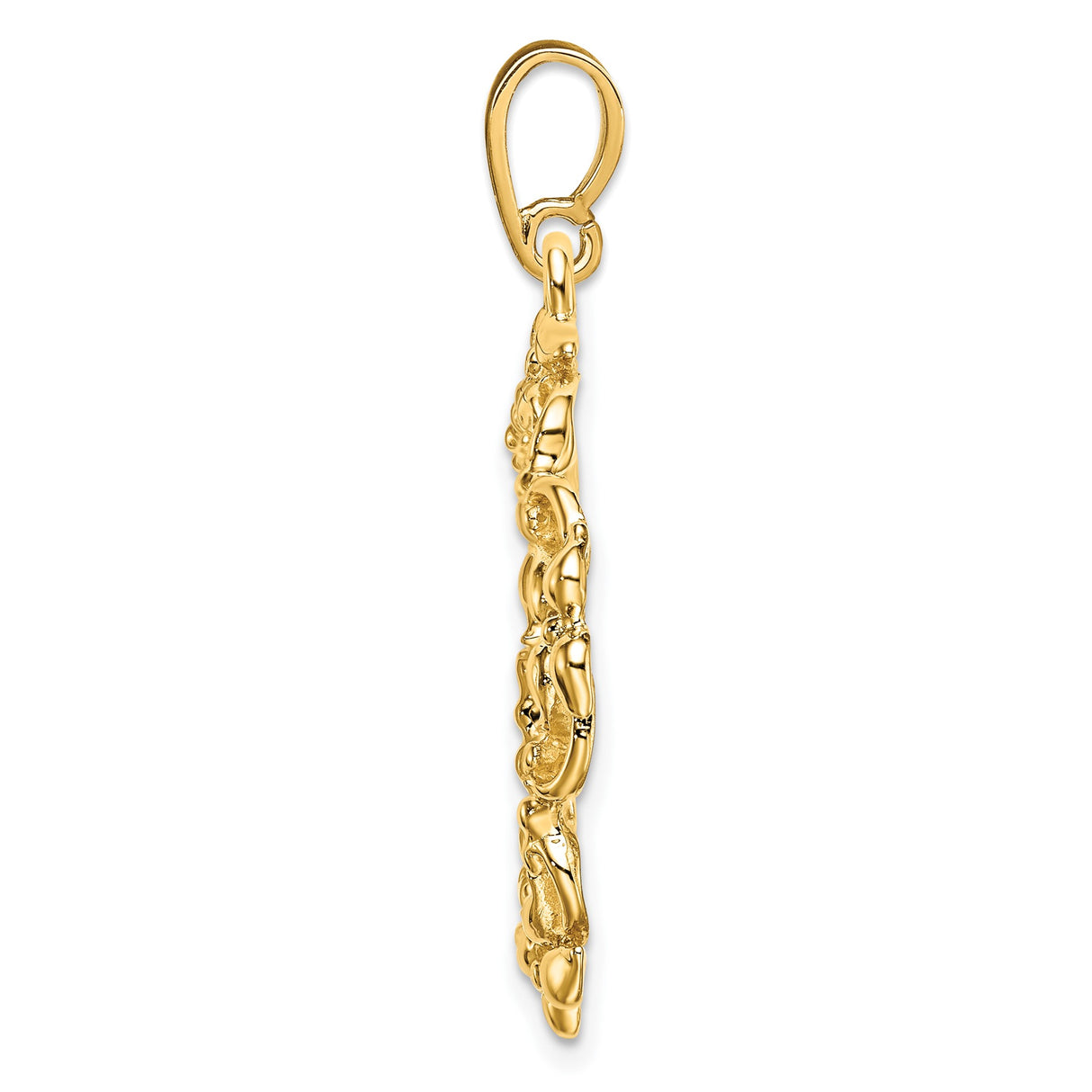 18 mm 14k Yellow Gold coin bezel pendant for US $2.50 Indian Head Quarter Eagle β alternate view