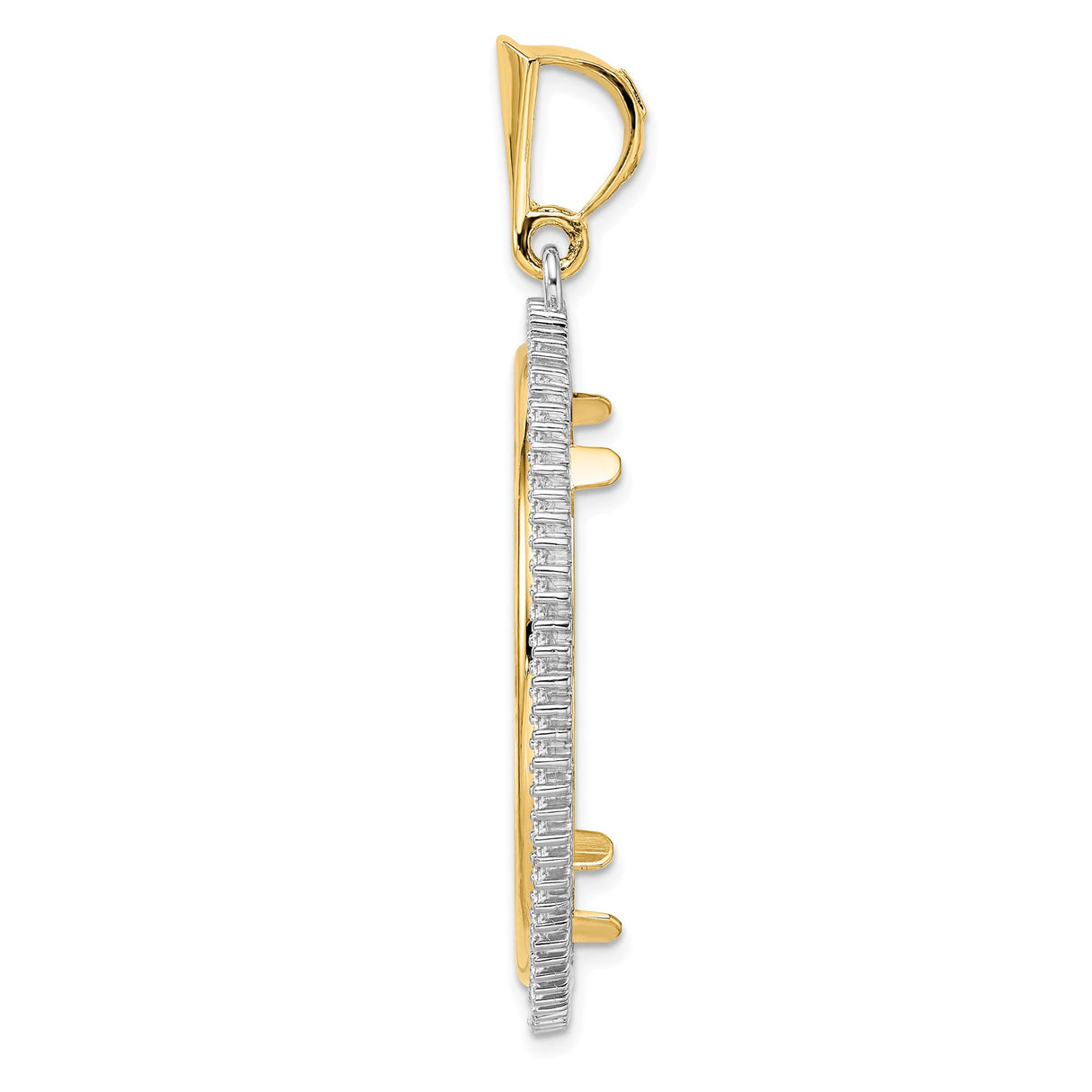 34 mm 14k Multi-Tone Gold coin bezel pendant for US $20 Liberty Head Double Eagle — alternate view