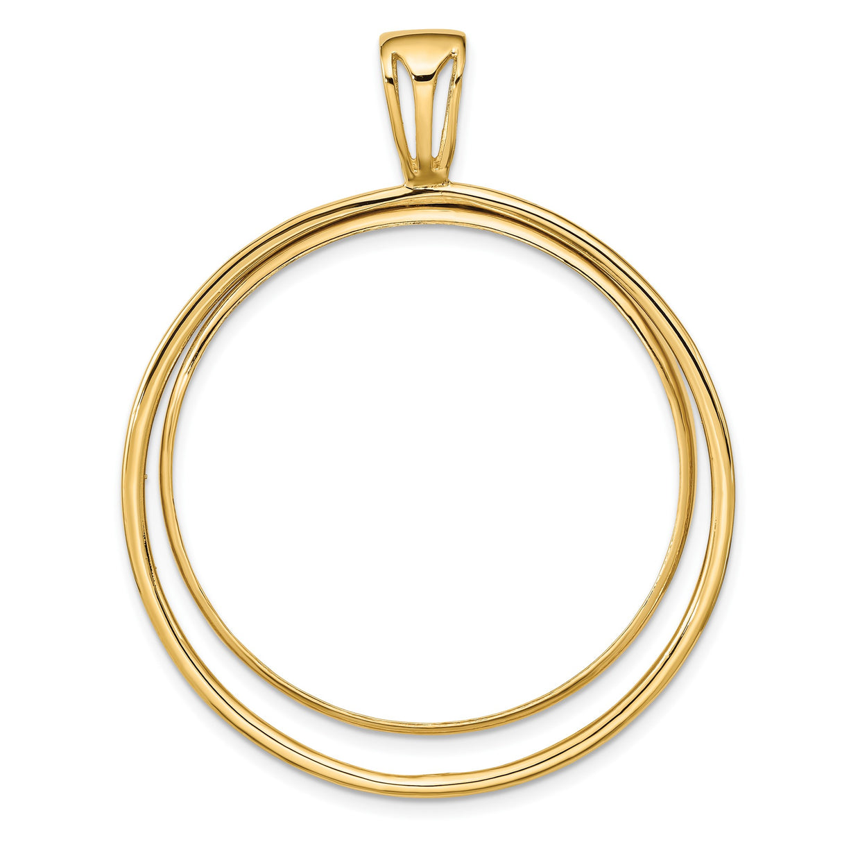 34 mm 14k Yellow Gold coin bezel pendant for US $20 Liberty Head Double Eagle
