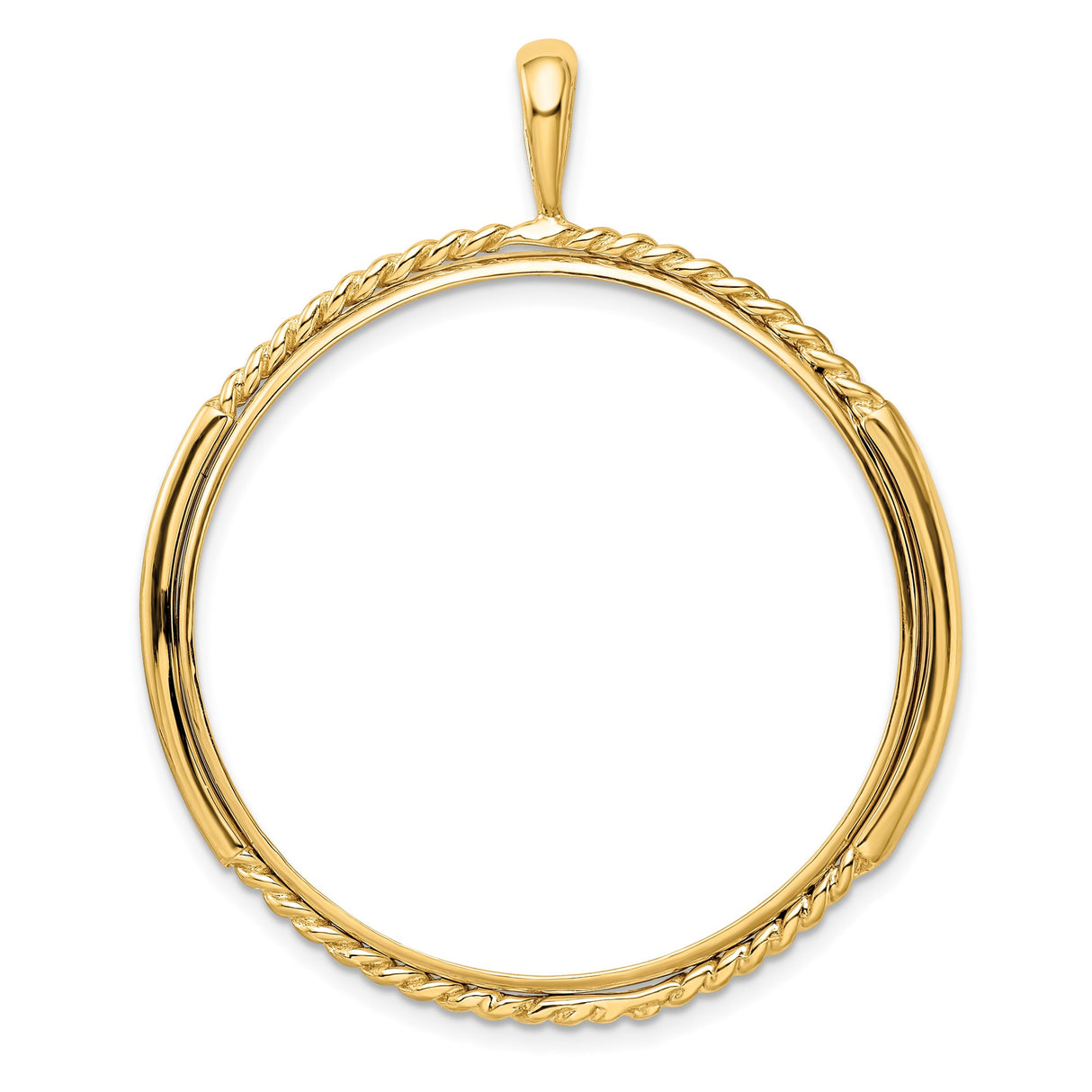 34 mm 14k Yellow Gold coin bezel pendant for US $20 Liberty Head Double Eagle