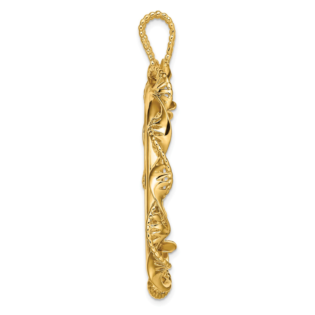 34 mm 14k Yellow Gold coin bezel pendant for US $20 Liberty Head Double Eagle — alternate view
