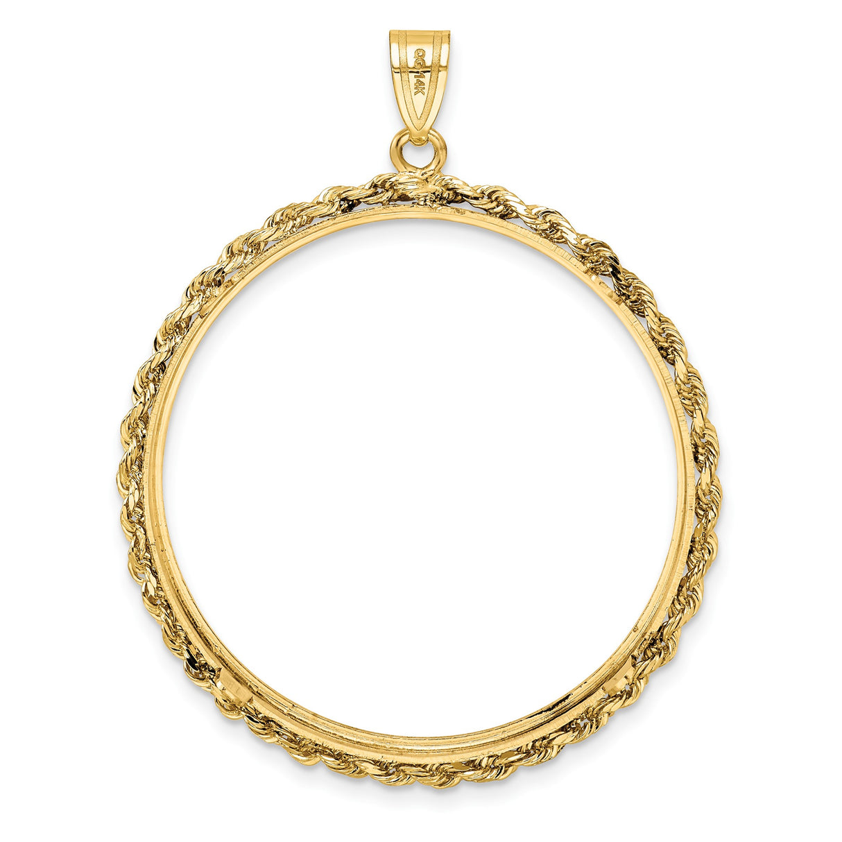 34 mm 14k Yellow Gold coin bezel pendant for US $20 Liberty Head Double Eagle β additional image