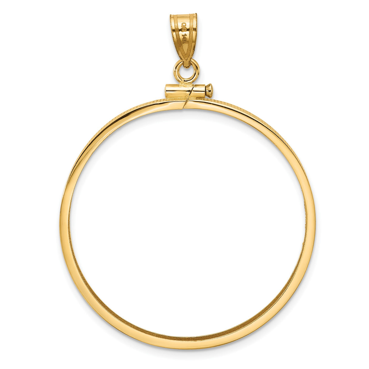 34 mm 14k Yellow Gold coin bezel pendant for US $20 Liberty Head Double Eagle — additional image