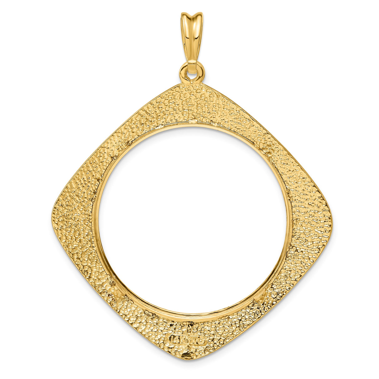 34 mm 14k Yellow Gold coin bezel pendant for US $20 Liberty Head Double Eagle — additional image