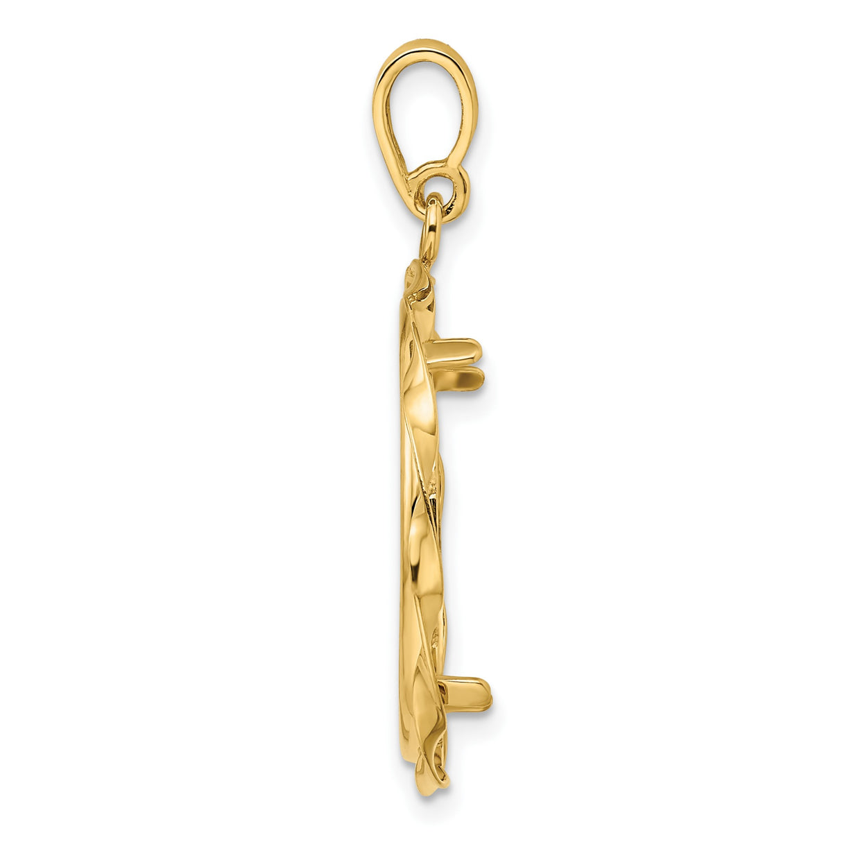 22 mm 14k Yellow Gold coin bezel pendant for US $5 Liberty Head Half Eagle — alternate view