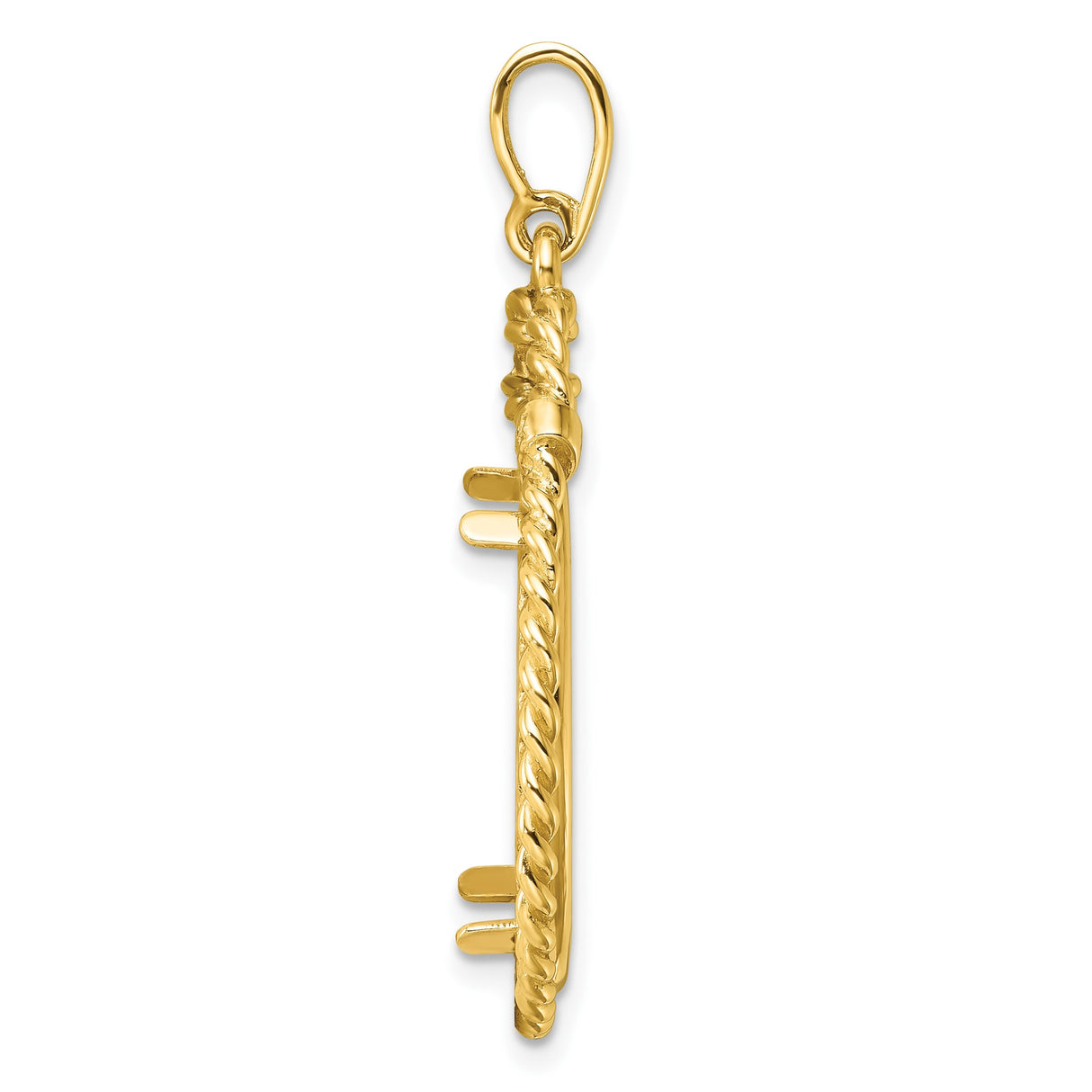 22 mm 14k Yellow Gold coin bezel pendant for US $5 Liberty Head Half Eagle — alternate view