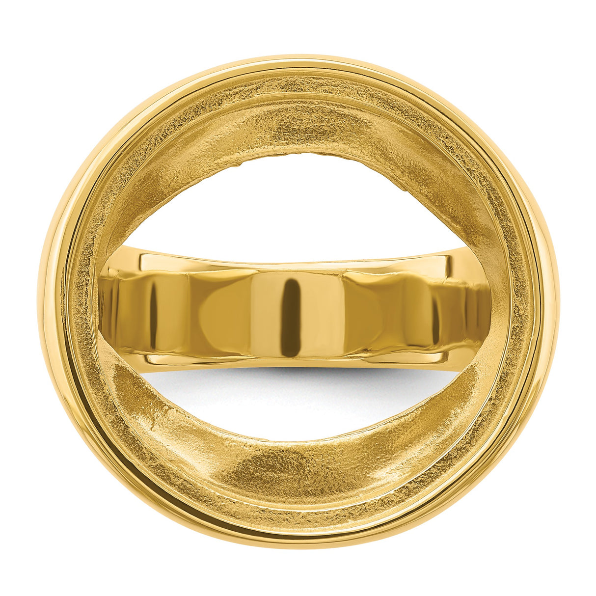 22 mm 14k Yellow Gold coin bezel ring for US $5 Liberty Head Half Eagle β additional image