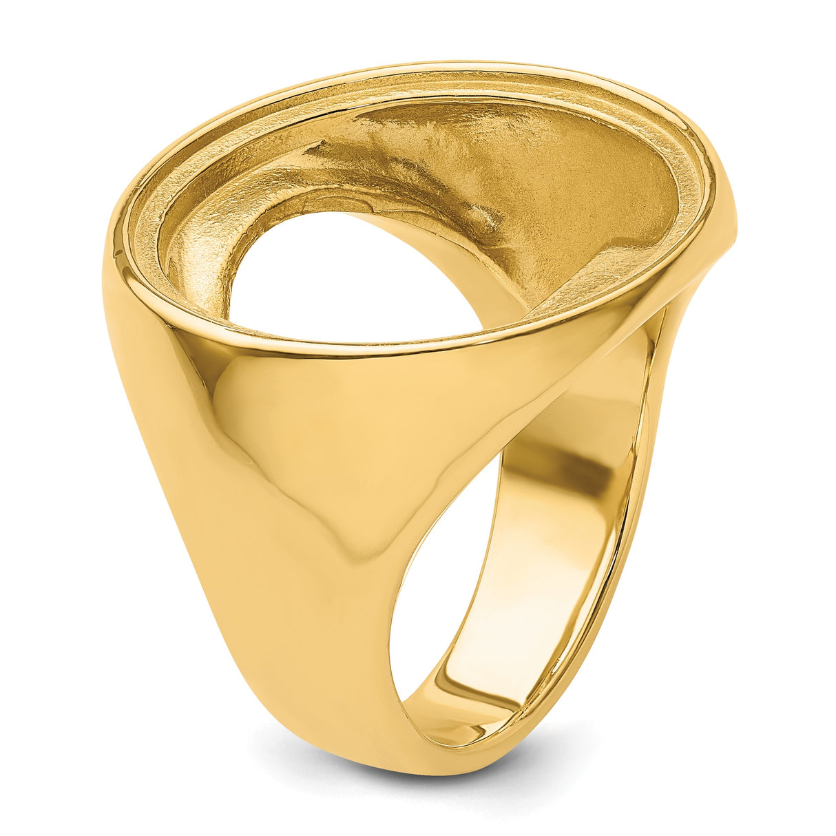 22 mm 14k Yellow Gold coin bezel ring for US $5 Liberty Head Half Eagle β additional image