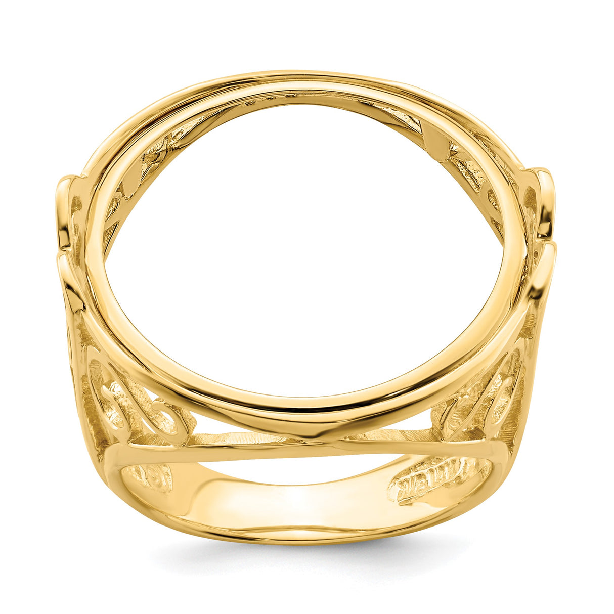 22 mm 14k Yellow Gold coin bezel ring for US $5 Liberty Head Half Eagle β additional image