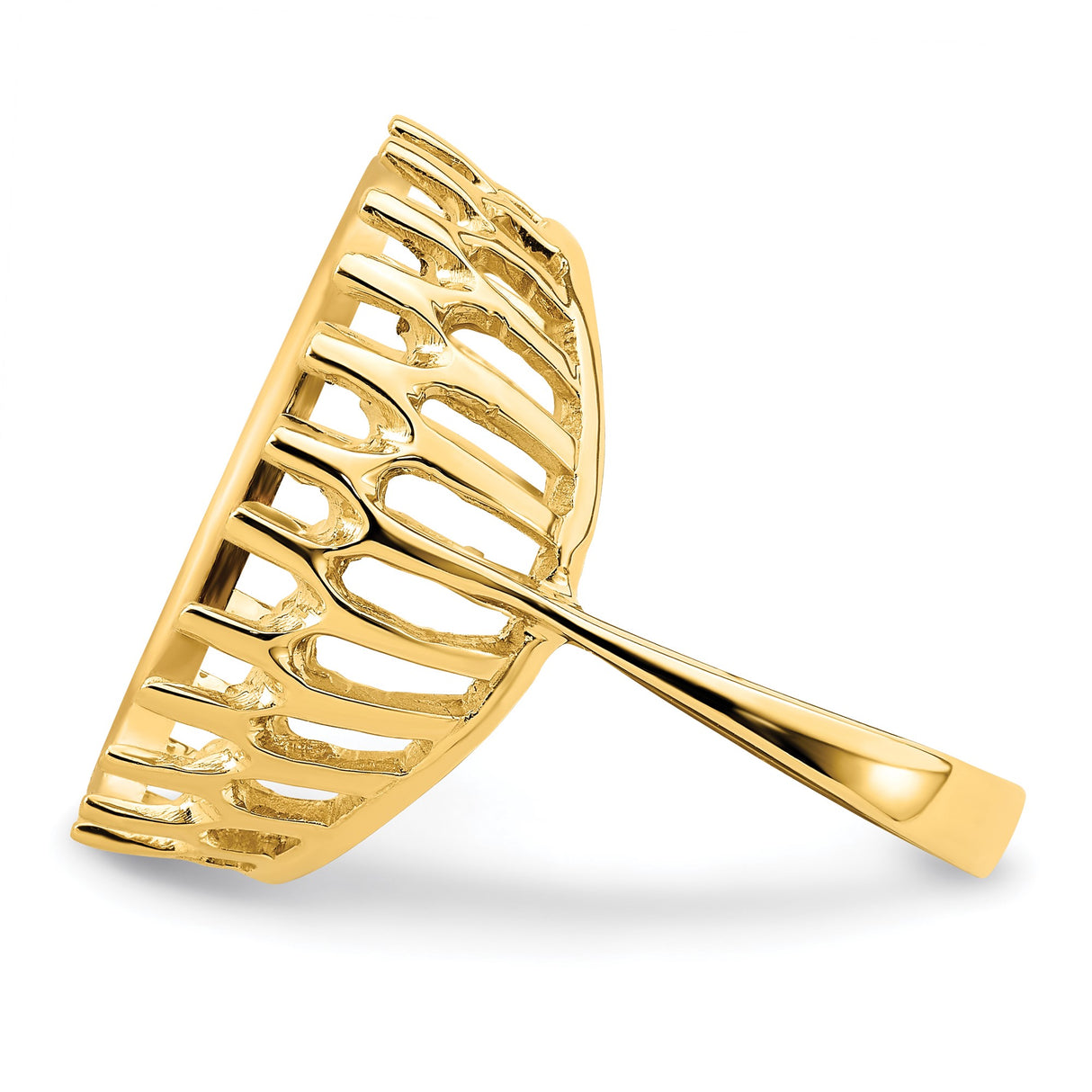 22 mm 14k Yellow Gold coin bezel ring for US $5 Liberty Head Half Eagle β additional image