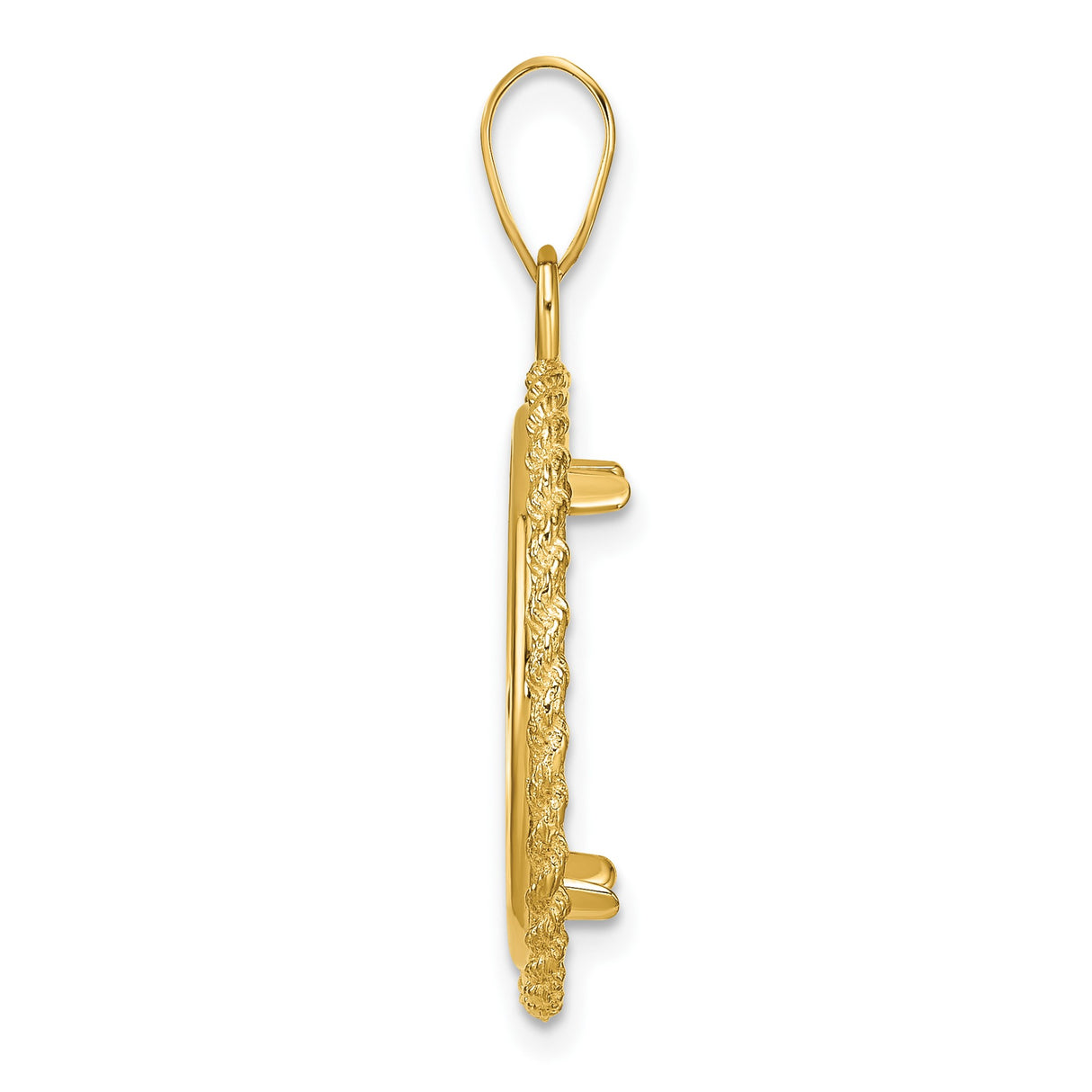 18 mm 14k Yellow Gold coin bezel pendant for US $2.50 Liberty Head Quarter Eagle — alternate view