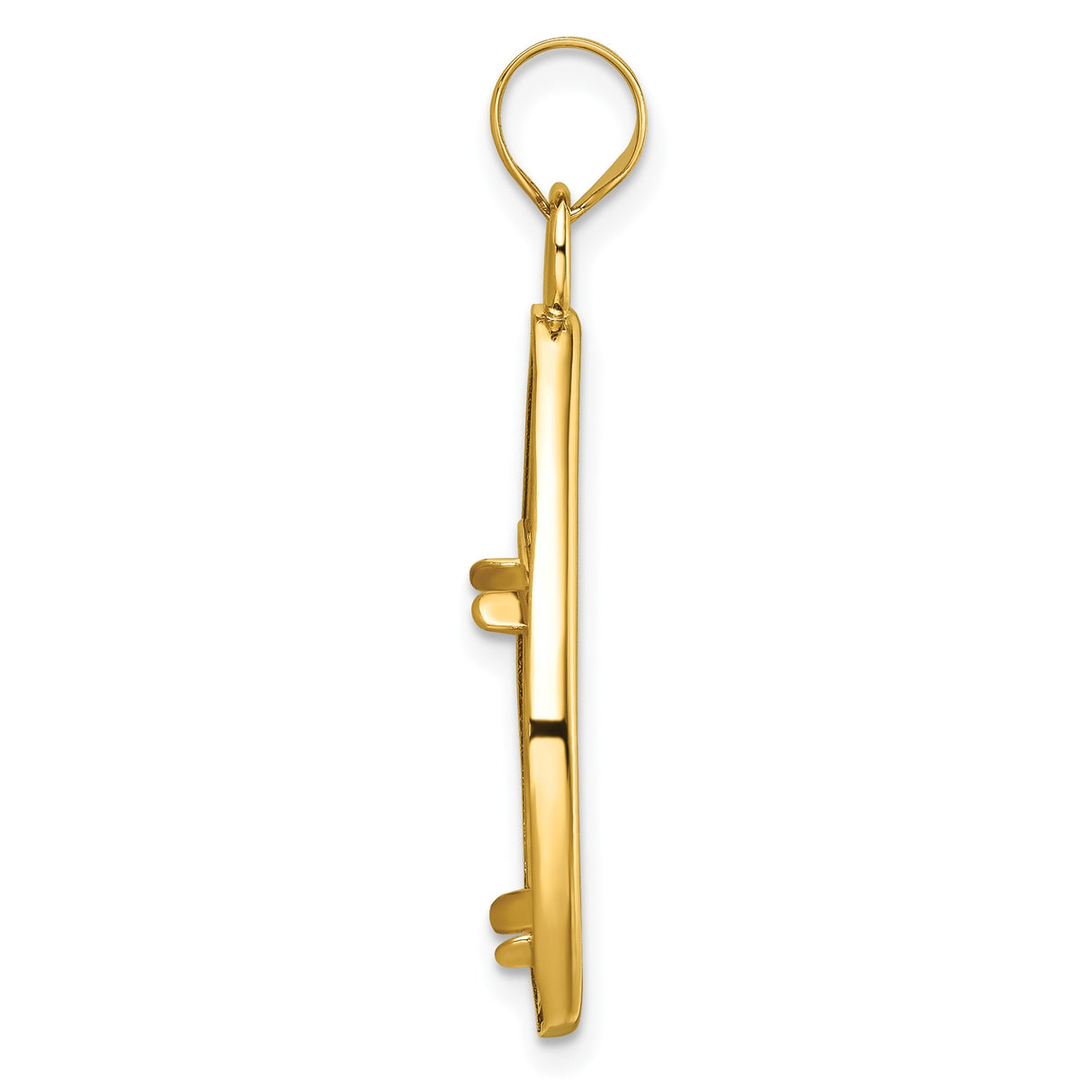 18 mm 14k Yellow Gold coin bezel pendant for US $2.50 Liberty Head Quarter Eagle — alternate view