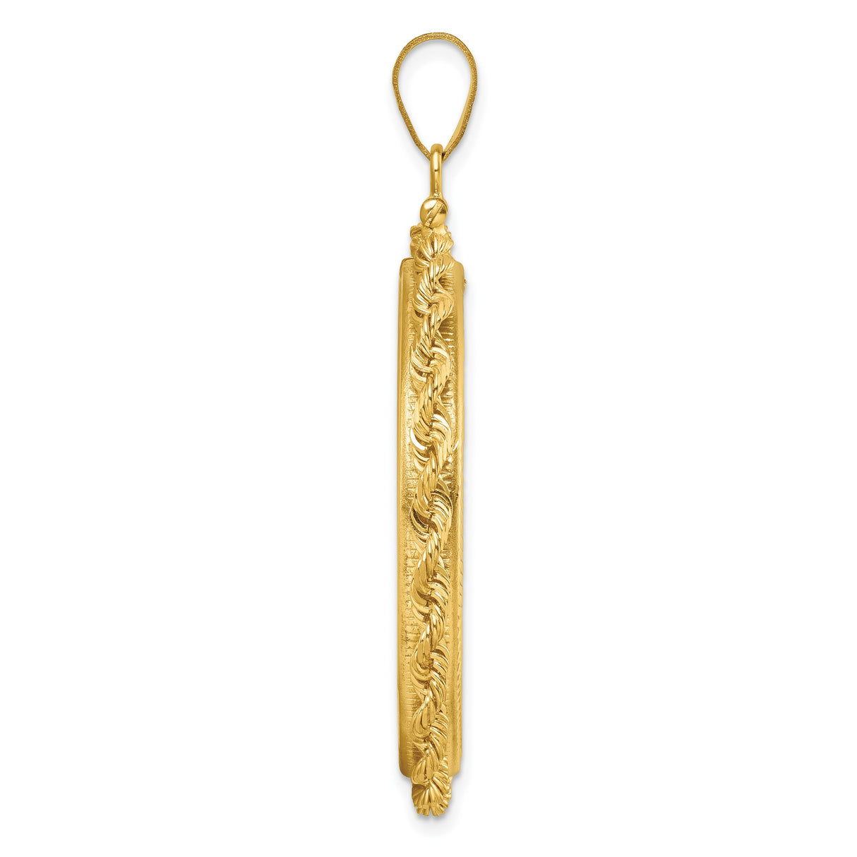 34 mm 14k Yellow Gold coin bezel pendant for US $20 Saint Gaudens Double Eagle β alternate view