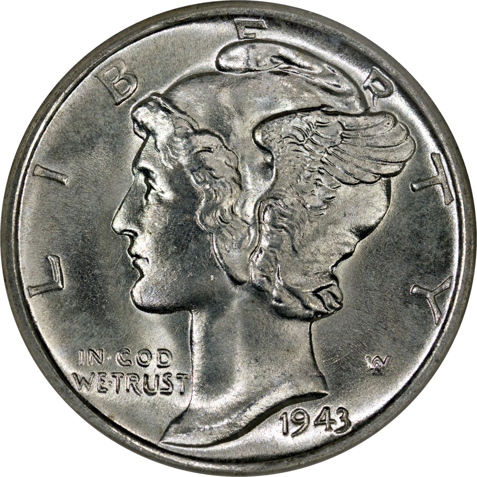 Mercury Dime, representative coin