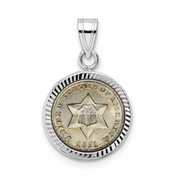 Silver Trime shown in a 14k white gold bezel