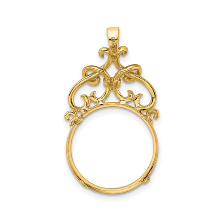 13 mm 14k Yellow Gold coin bezel for 13 mm Coin — additional image