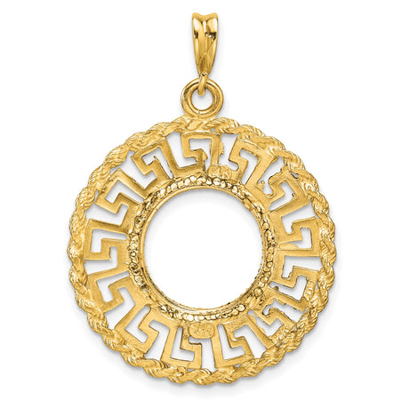 13 mm 14k Yellow Gold coin bezel for 13 mm Coin — additional image
