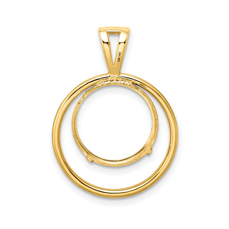 13 mm 14k Yellow Gold coin bezel for 13 mm Coin — additional image