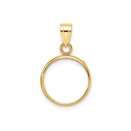 13 mm 10k Yellow Gold coin bezel for 13 mm Coin