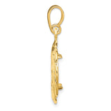 13 mm 14k Yellow Gold coin bezel for 13 mm Coin — alternate view