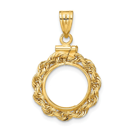 13 mm 14k Yellow Gold coin bezel for 13 mm Coin — additional image