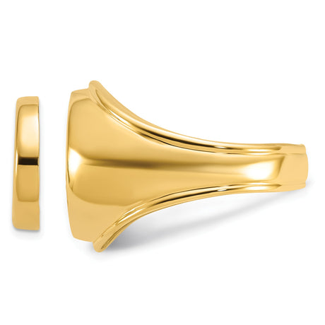 13 mm 14k Yellow Gold coin bezel for 13 mm Coin — additional image