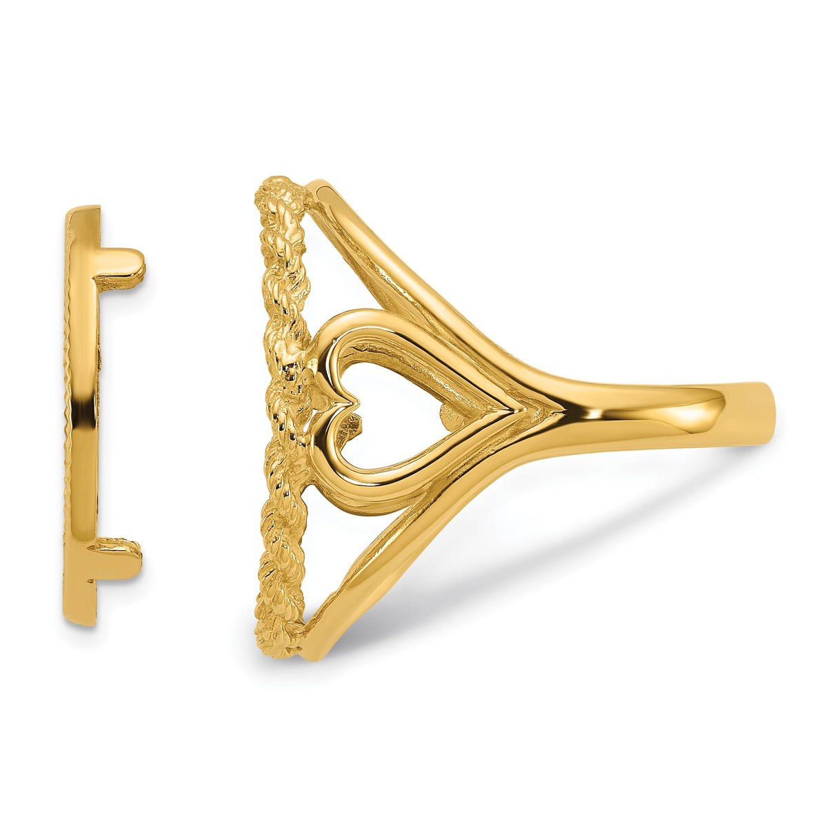 13 mm 14k Yellow Gold coin bezel for 13 mm Coin — additional image