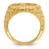 13 mm 14k Yellow Gold coin bezel for 13 mm Coin — alternate view