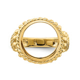 13 mm 14k Yellow Gold coin bezel for 13 mm Coin — additional image