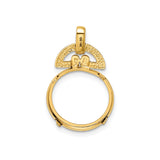 14 mm 14k Yellow Gold coin bezel for 14 mm Coin — additional image