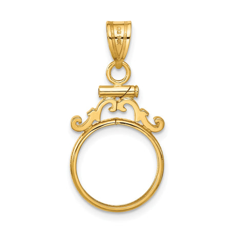 14 mm 14k Yellow Gold coin bezel for 14 mm Coin — additional image