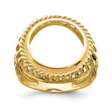 14 mm 14k Yellow Gold coin bezel for 14 mm Coin — additional image