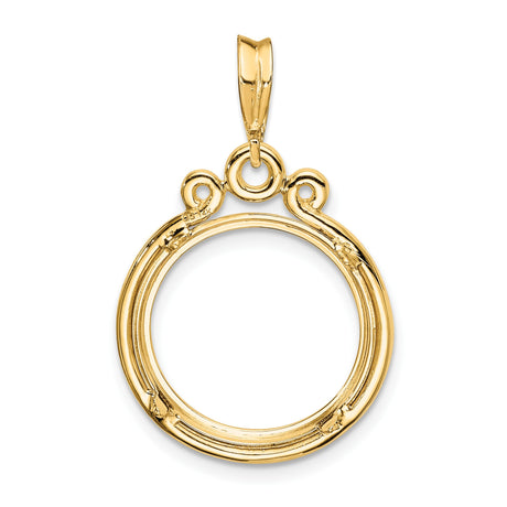 15 mm 14k Yellow Gold coin bezel for 15 mm Coin — additional image