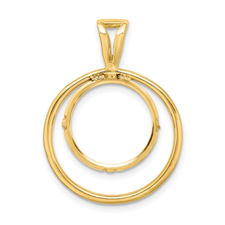 15 mm 14k Yellow Gold coin bezel for 15 mm Coin — additional image