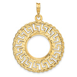 15 mm 14k Yellow Gold coin bezel for 15 mm Coin — additional image