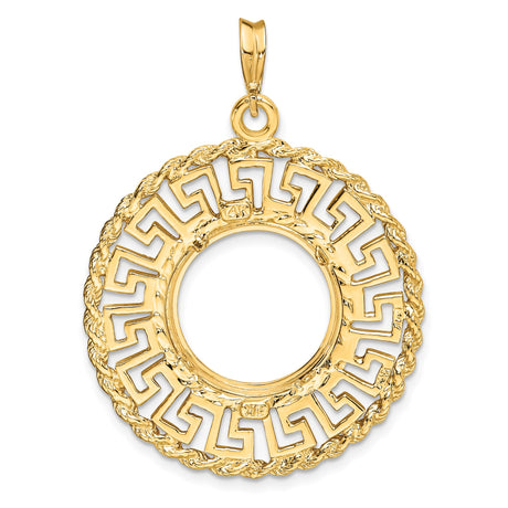 15 mm 14k Yellow Gold coin bezel for 15 mm Coin — additional image