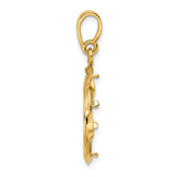 15 mm 14k Yellow Gold coin bezel for 15 mm Coin — alternate view