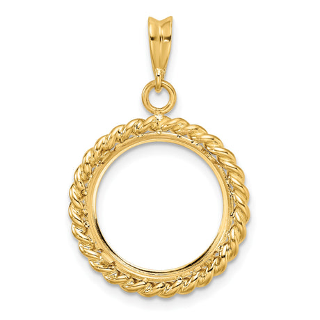 15 mm 14k Yellow Gold coin bezel for 15 mm Coin — additional image