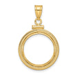 15 mm 14k Yellow Gold coin bezel for 15 mm Coin