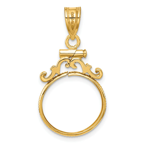 15 mm 14k Yellow Gold coin bezel for 15 mm Coin — additional image